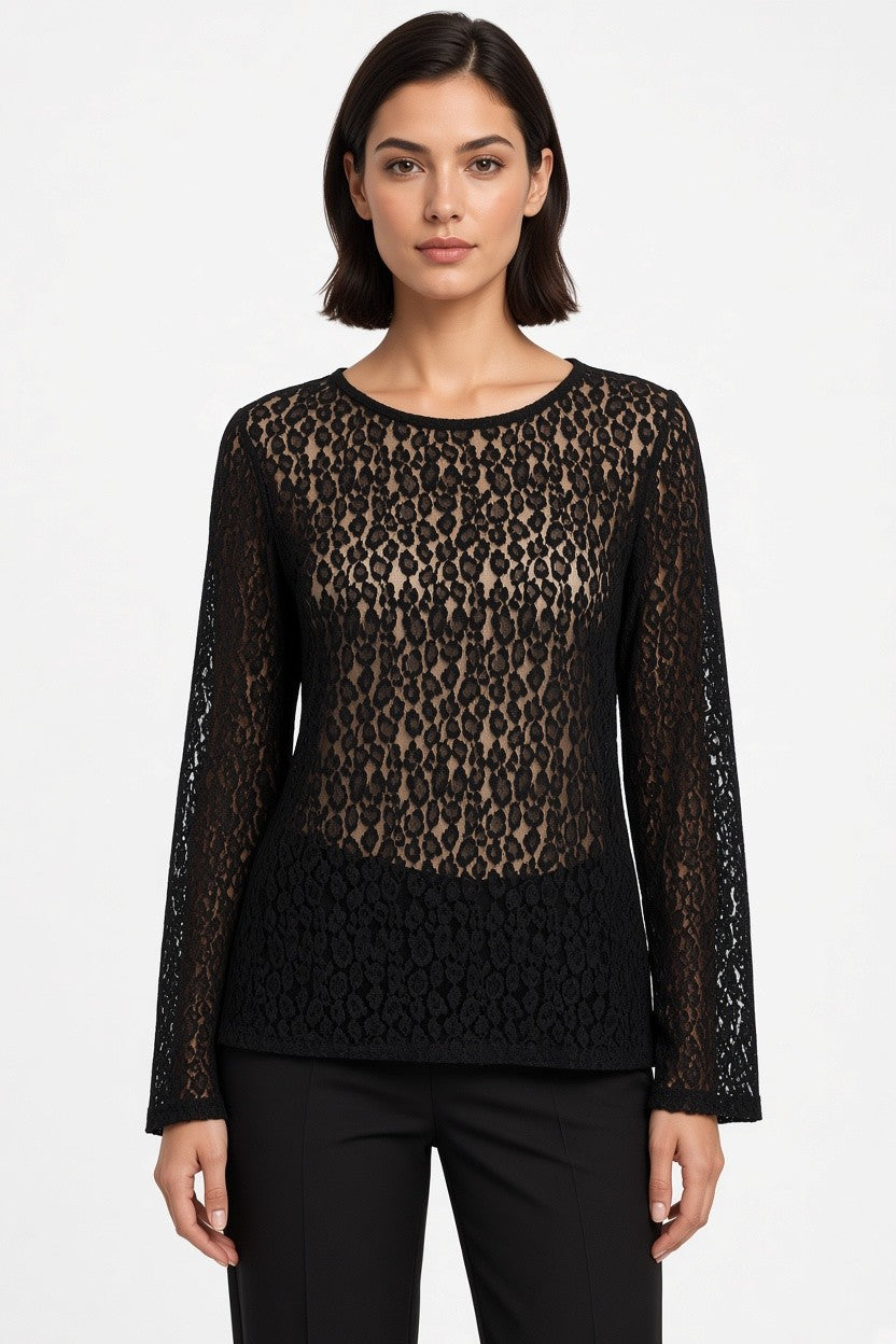 ESPRIT Damen Top Schwarz Größe L