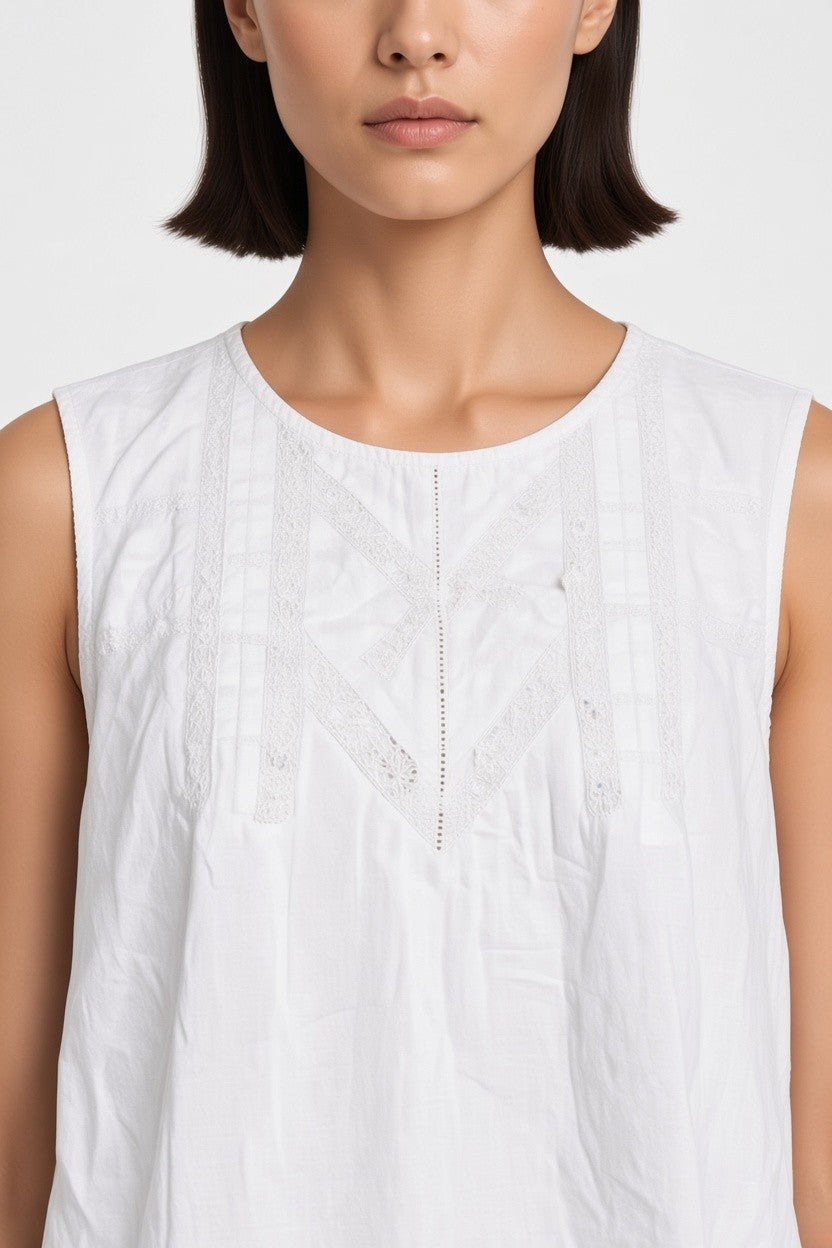 ESPRIT Damen Top Weiß Größe XXL