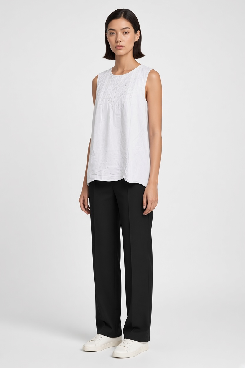ESPRIT Damen Top Weiß Größe XXL