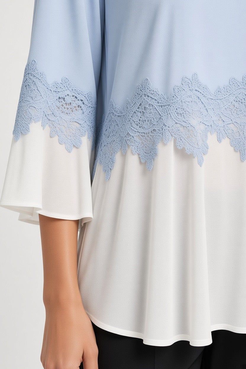 Fair Lady Damen Top Blau Größe S