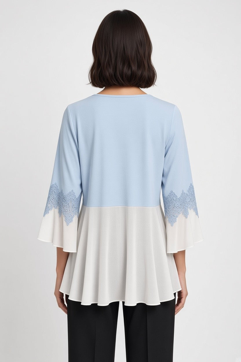 Fair Lady Damen Top Blau Größe S