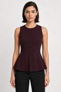H&M Damen Top Lila Größe S