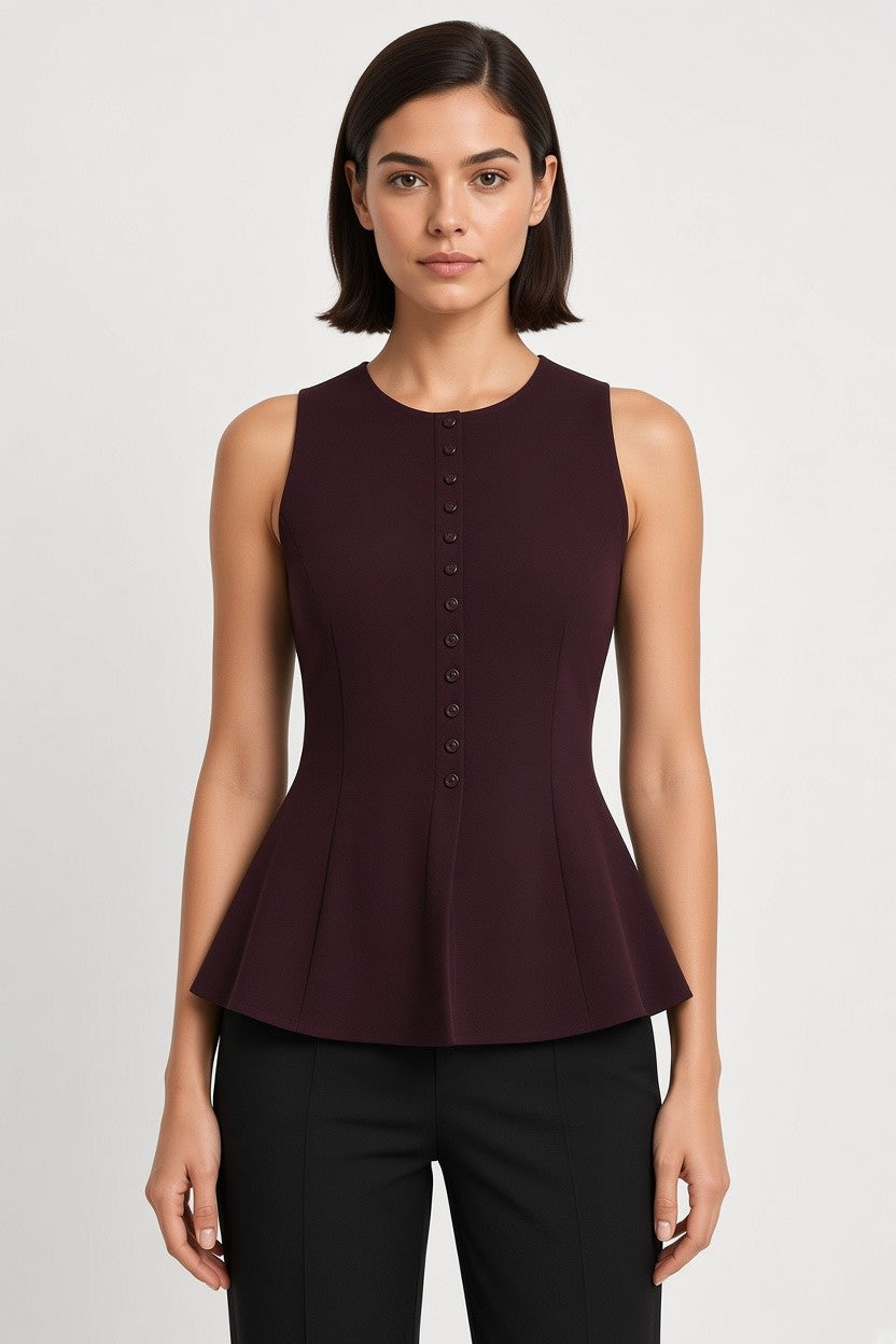 H&M Damen Top Lila Größe S