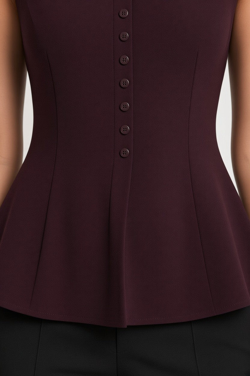 H&M Damen Top Lila Größe S