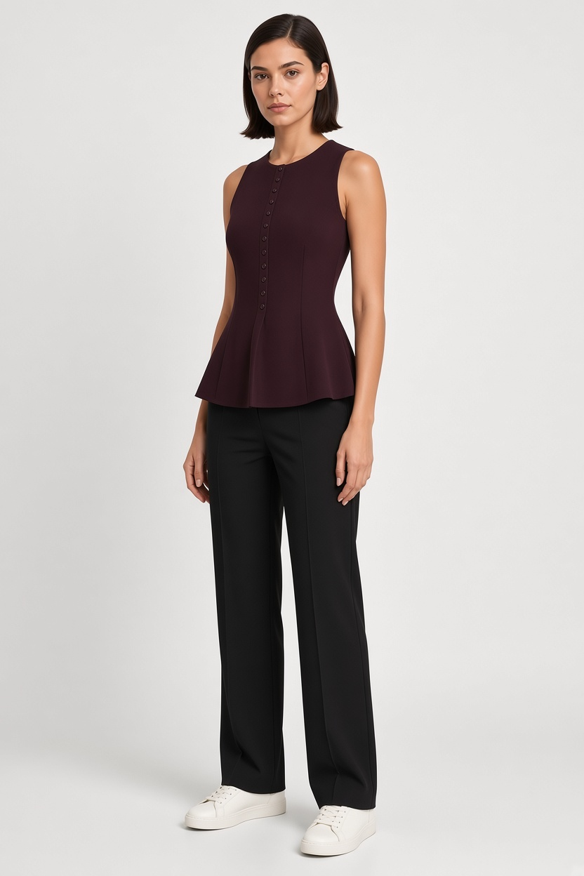 H&M Damen Top Lila Größe S