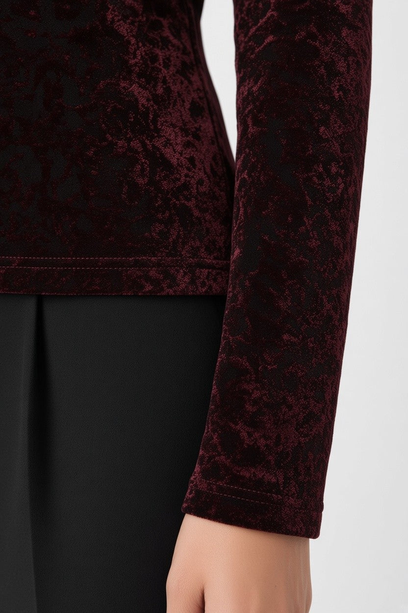 Morgan de Toi Damen Top Rot Schwarz Größe M