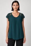 Shein Curve Damen Top Grün Größe 2XL