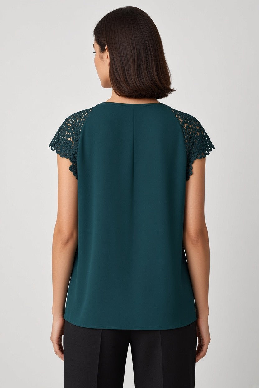 Shein Curve Damen Top Grün Größe 2XL