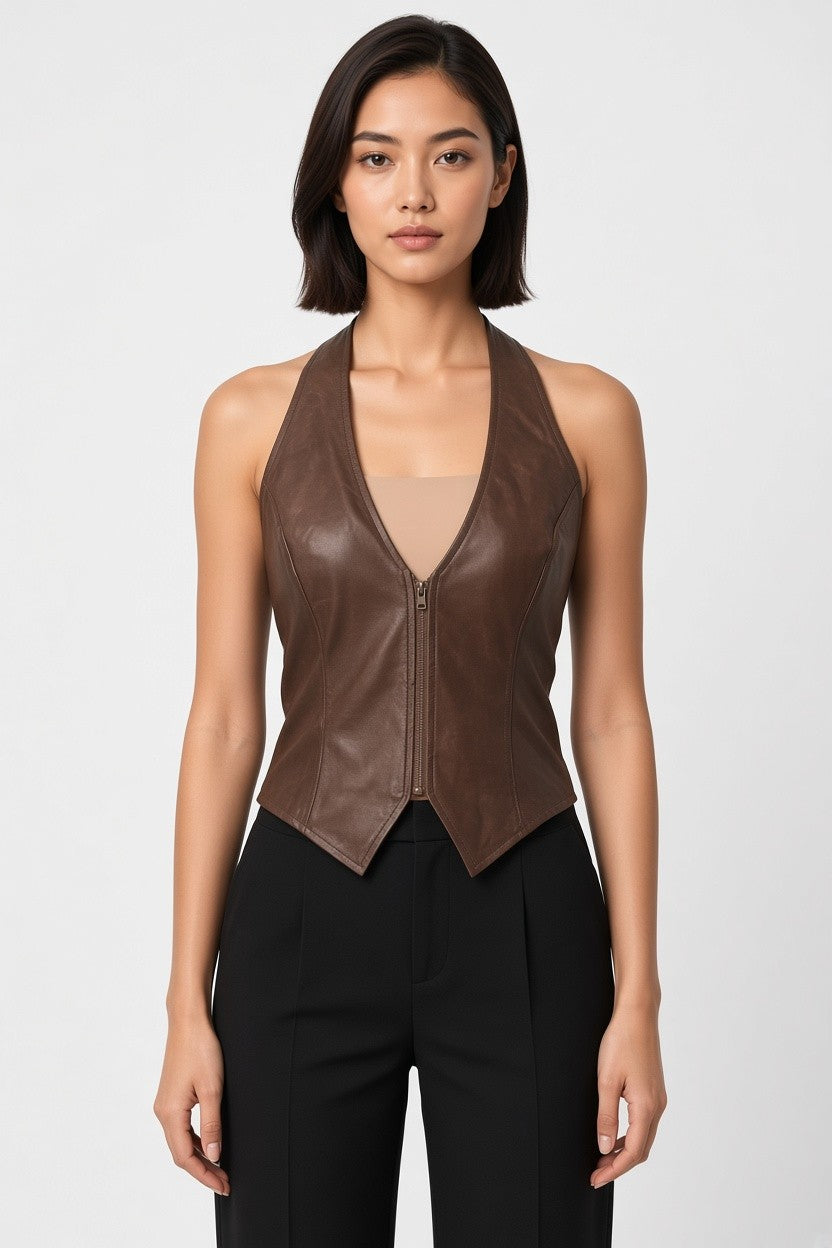 Shein Damen Top Braun Größe XS