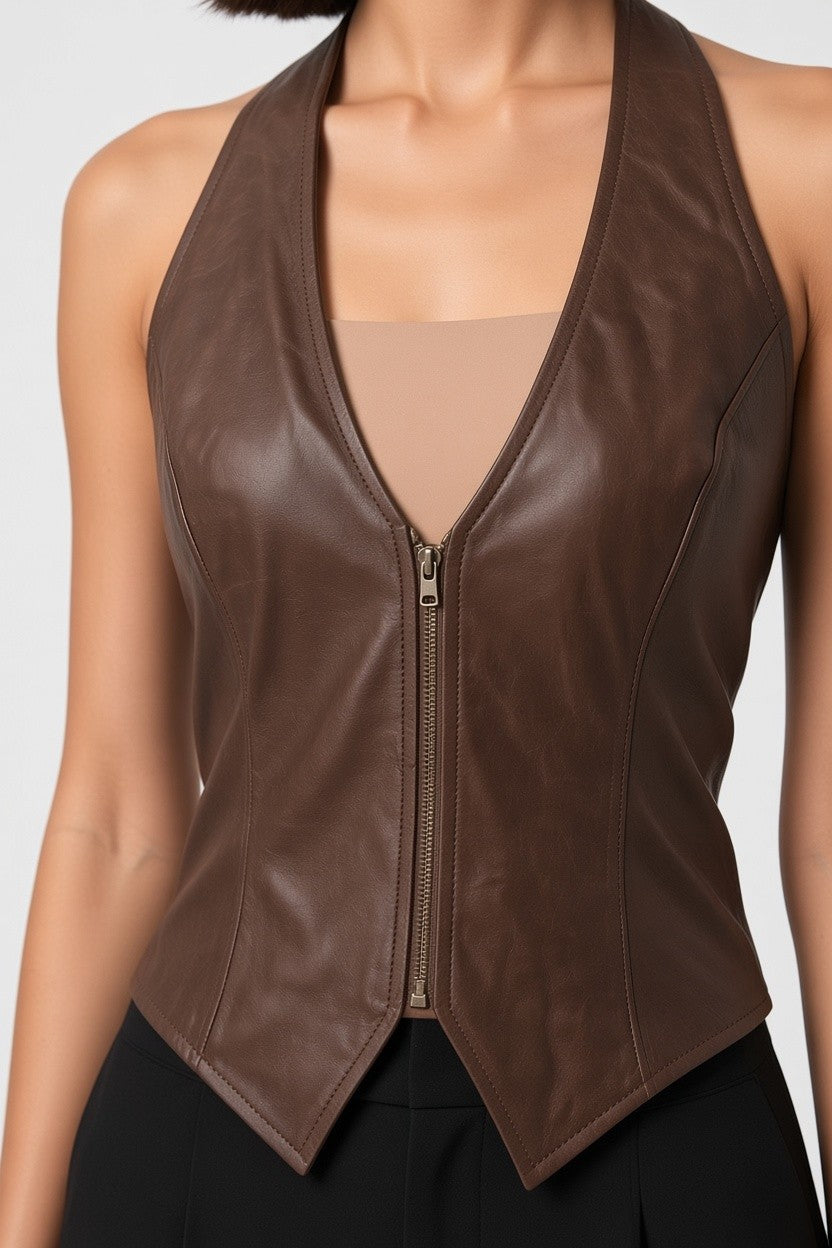 Shein Damen Top Braun Größe XS