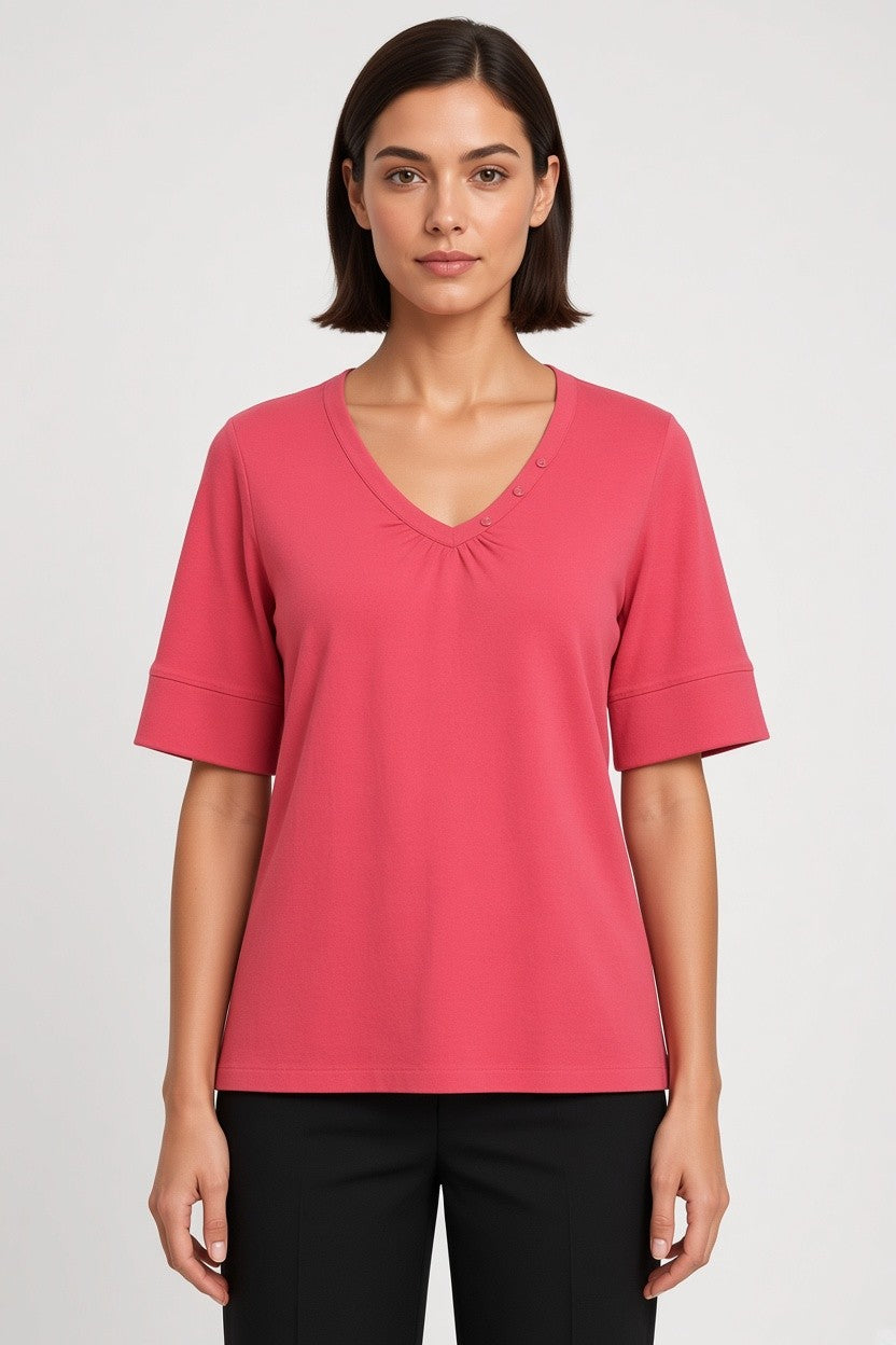 Soyaconcept Damen Top Pink Größe XL