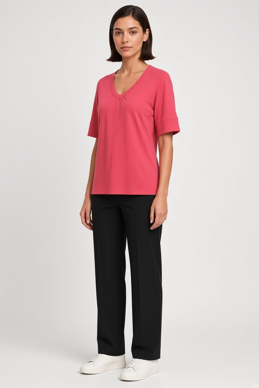 Soyaconcept Damen Top Pink Größe XL