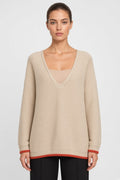 ESPRIT Damen Top Beige Größe XXL