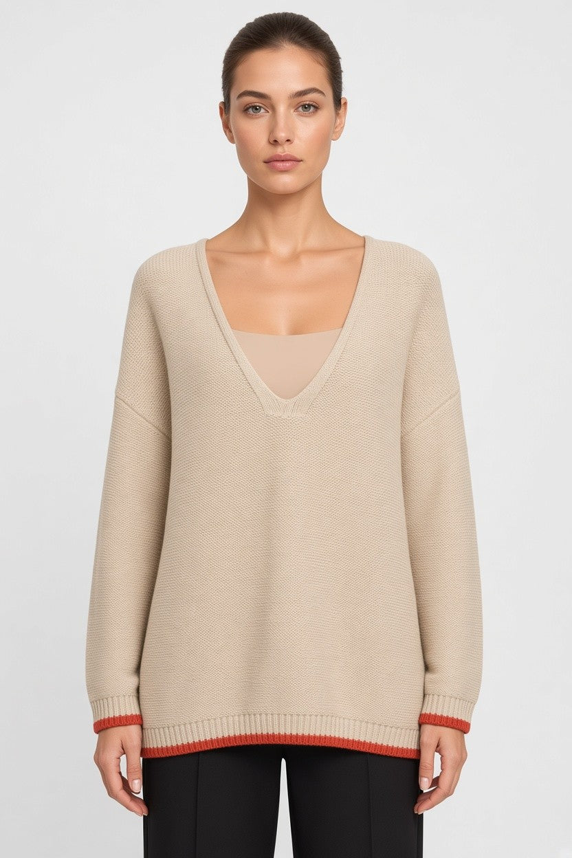 ESPRIT Damen Top Beige Größe XXL
