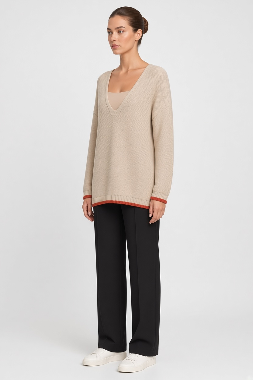 ESPRIT Damen Top Beige Größe XXL