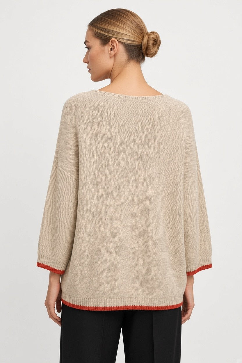 ESPRIT Damen Top Beige Größe XXL