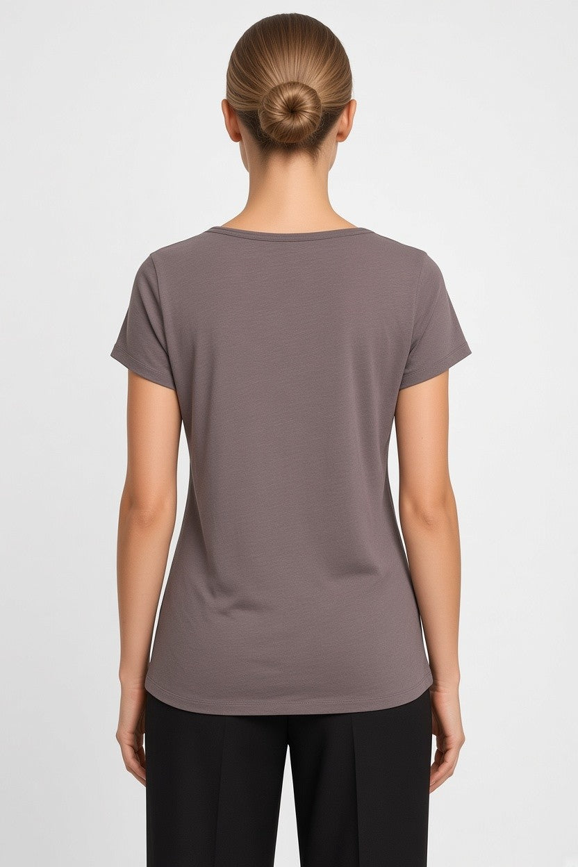 ESPRIT Damen Top Grau Größe L