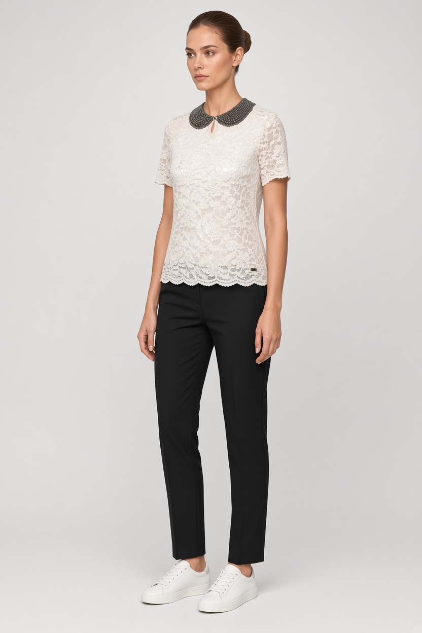 Guess Damen Top Weiß Größe XS