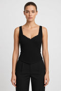 ISL Damen Crop Top Schwarz Größe XL