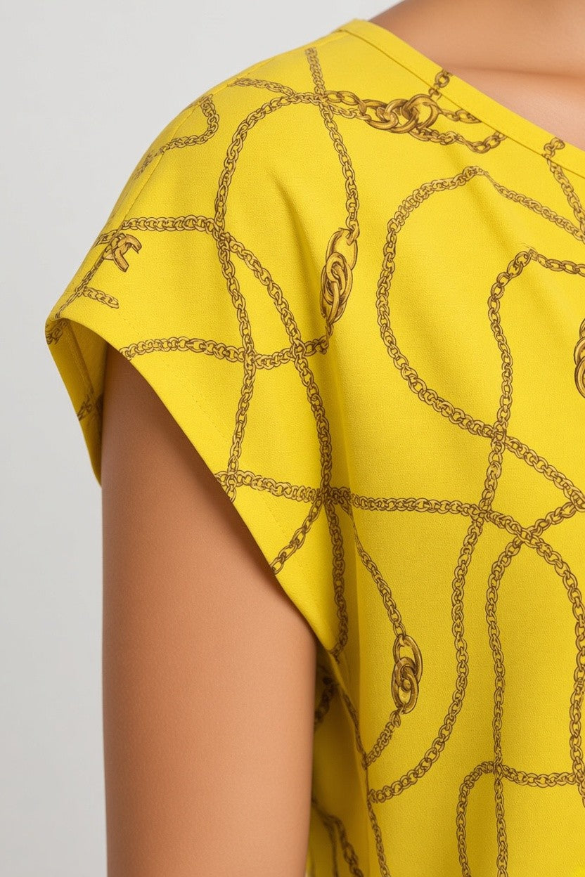 Lauren Ralph Lauren Damen Top Gelb Größe S