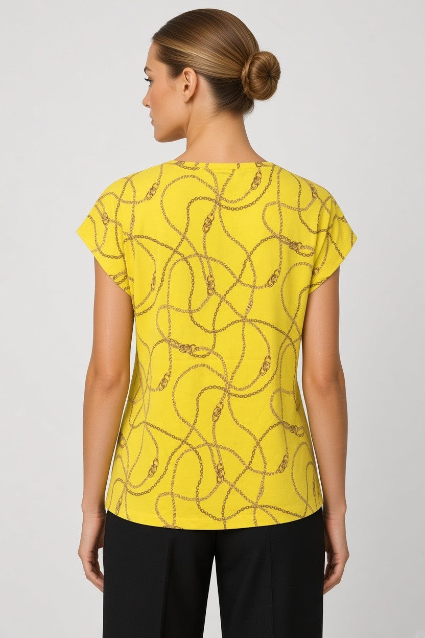 Lauren Ralph Lauren Damen Top Gelb Größe S