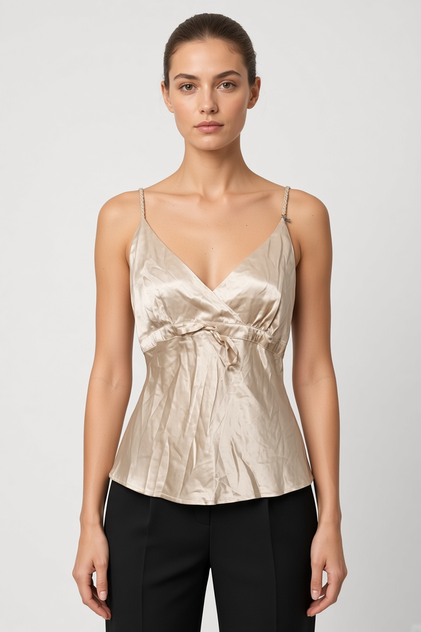 Múus Damen Top Beige Größe L