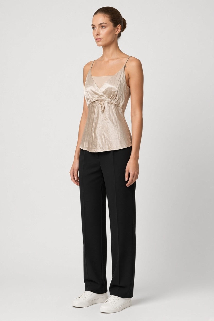 Múus Damen Top Beige Größe L
