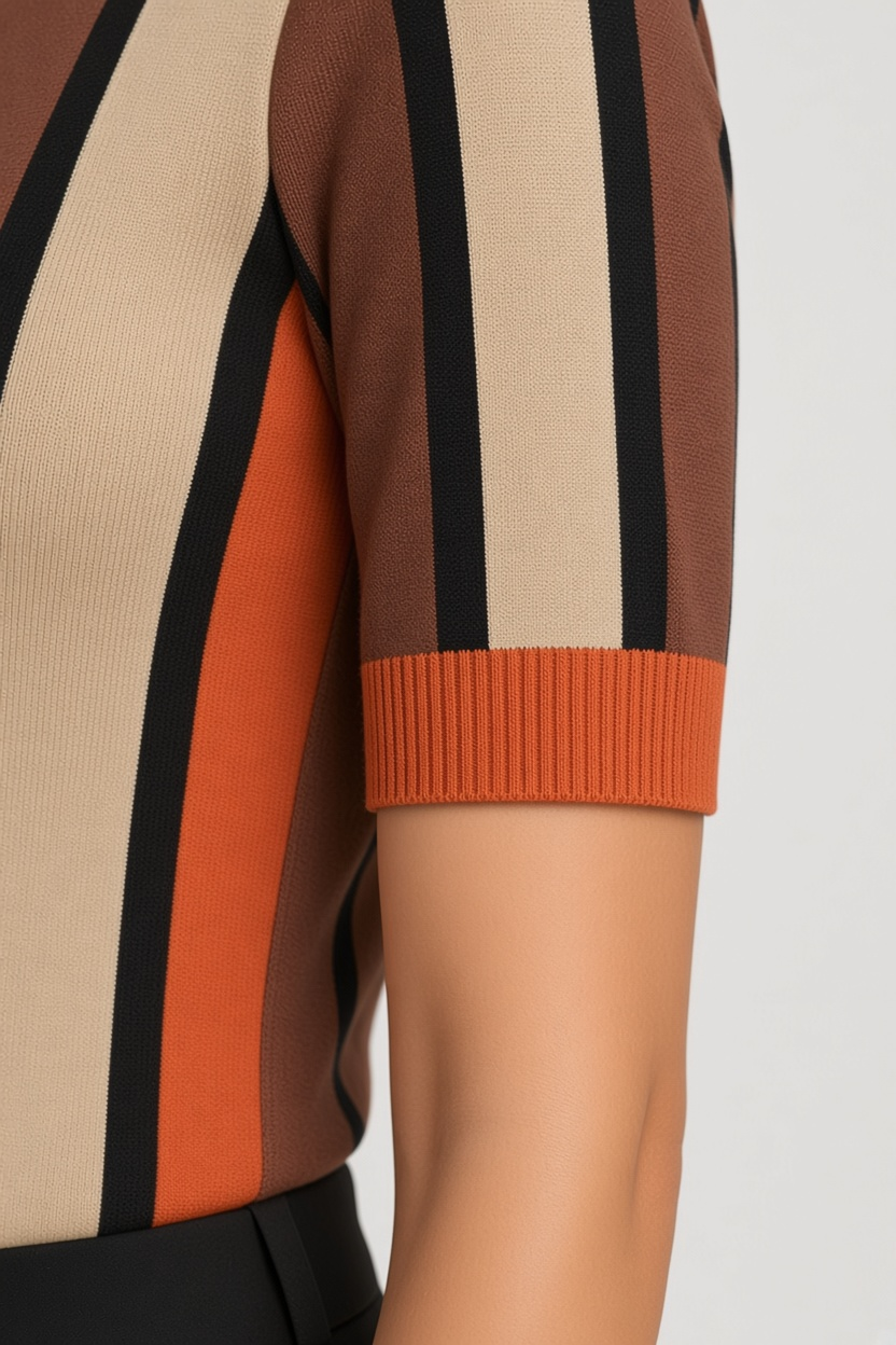 Scotch & Soda Damen Top Braun Beige Orange Größe M