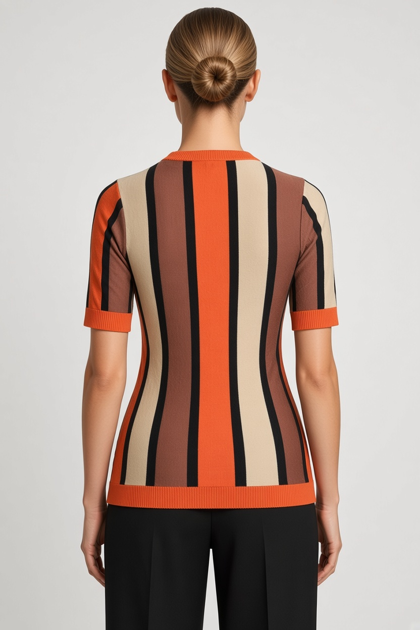 Scotch & Soda Damen Top Braun Beige Orange Größe M