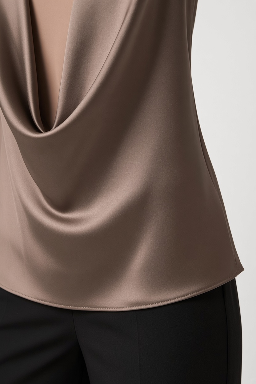 Zara Damen Neckholder Top Braun Größe L