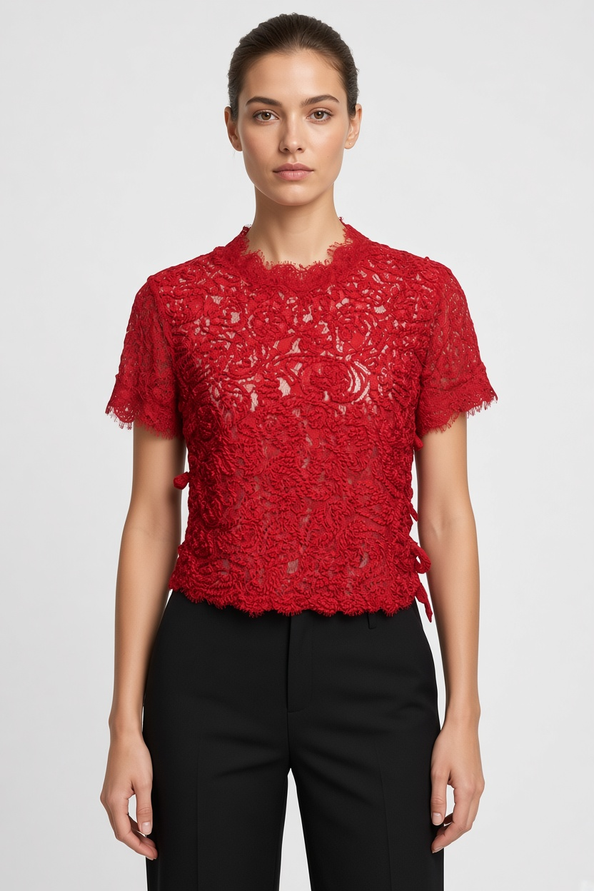 Zara Trafaluc Damen Top Rot Größe M