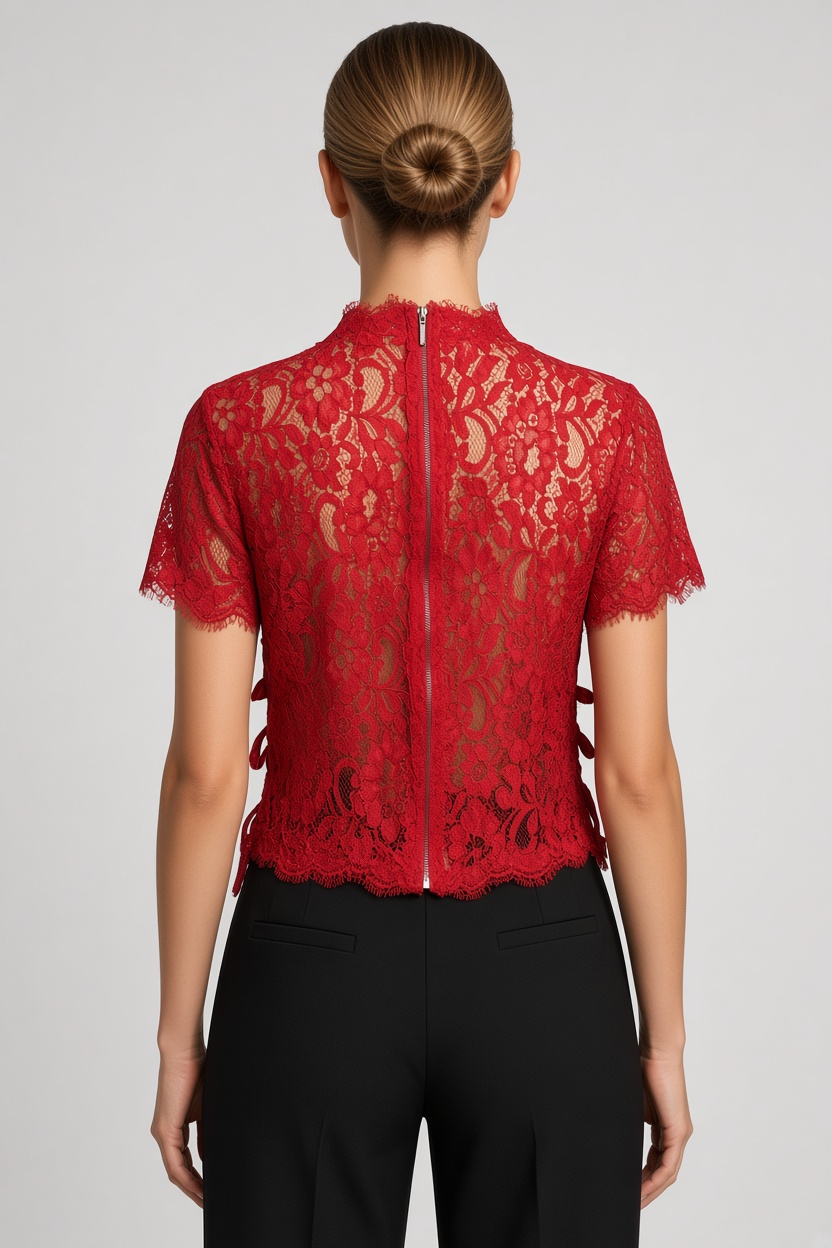 Zara Trafaluc Damen Top Rot Größe M