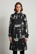 Desigual Damen Mantel Schwarz Weiß Größe M