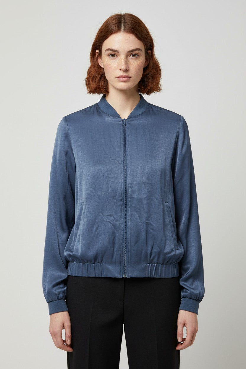 ESPRIT Damen Bomberjacke Blau Größe XL