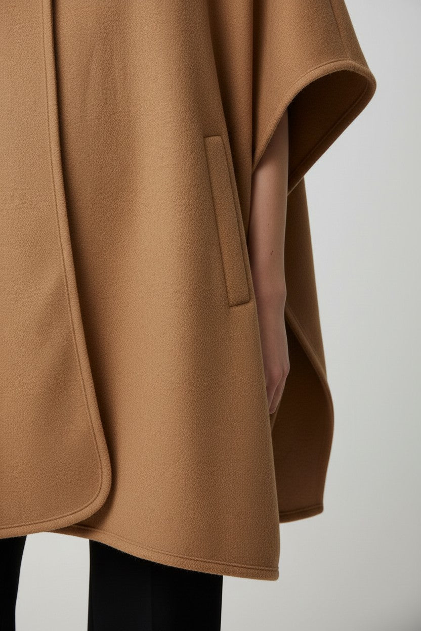 ESPRIT Damen Cape Braun Größe M