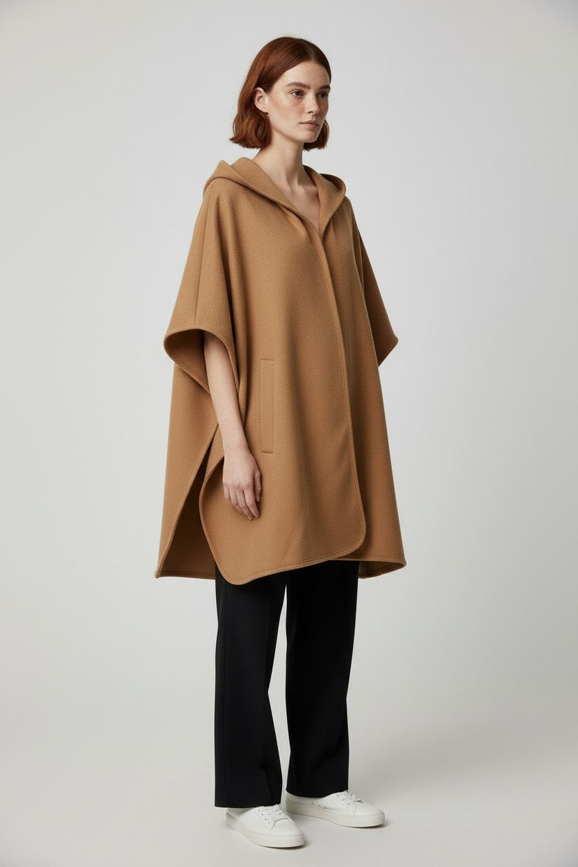 ESPRIT Damen Cape Braun Größe M
