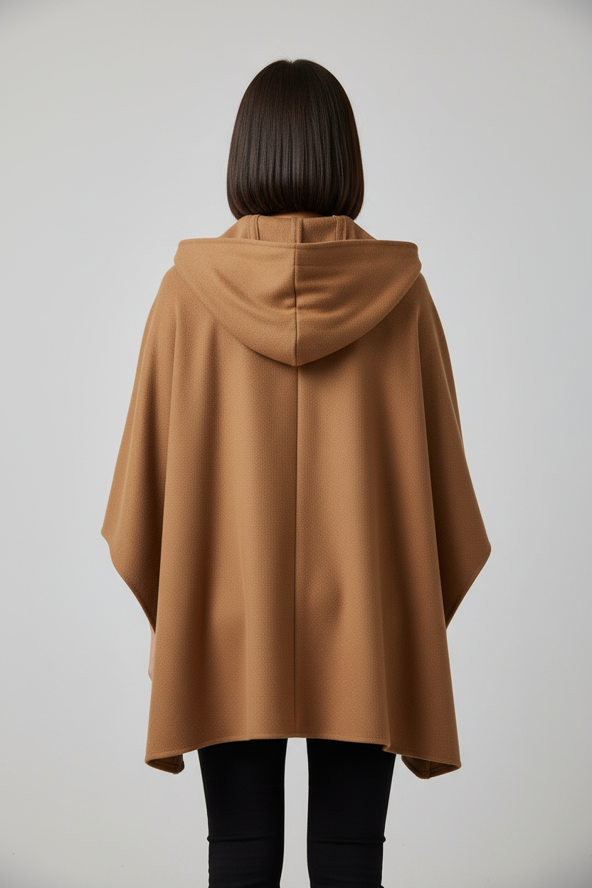 ESPRIT Damen Cape Braun Größe M