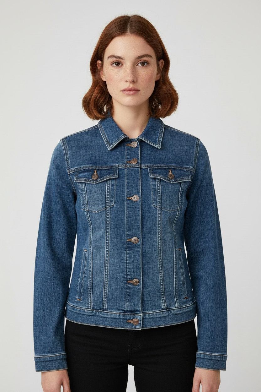 ESPRIT Damen Jeansjacke Blau Größe XXL