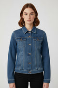 ESPRIT Damen Jeansjacke Blau Größe XXL