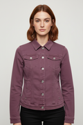 ESPRIT Damen Jeansjacke Lila Größe XXL