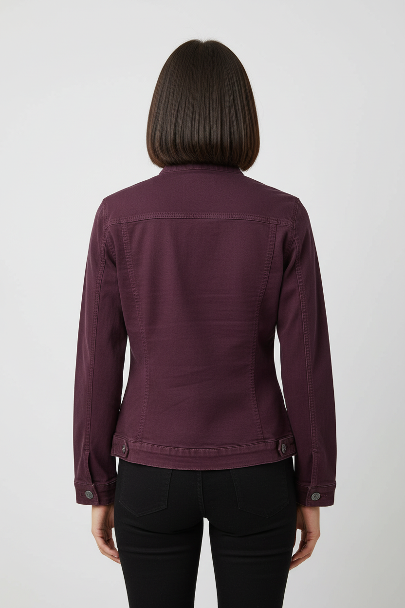 ESPRIT Damen Jeansjacke Lila Größe XXL