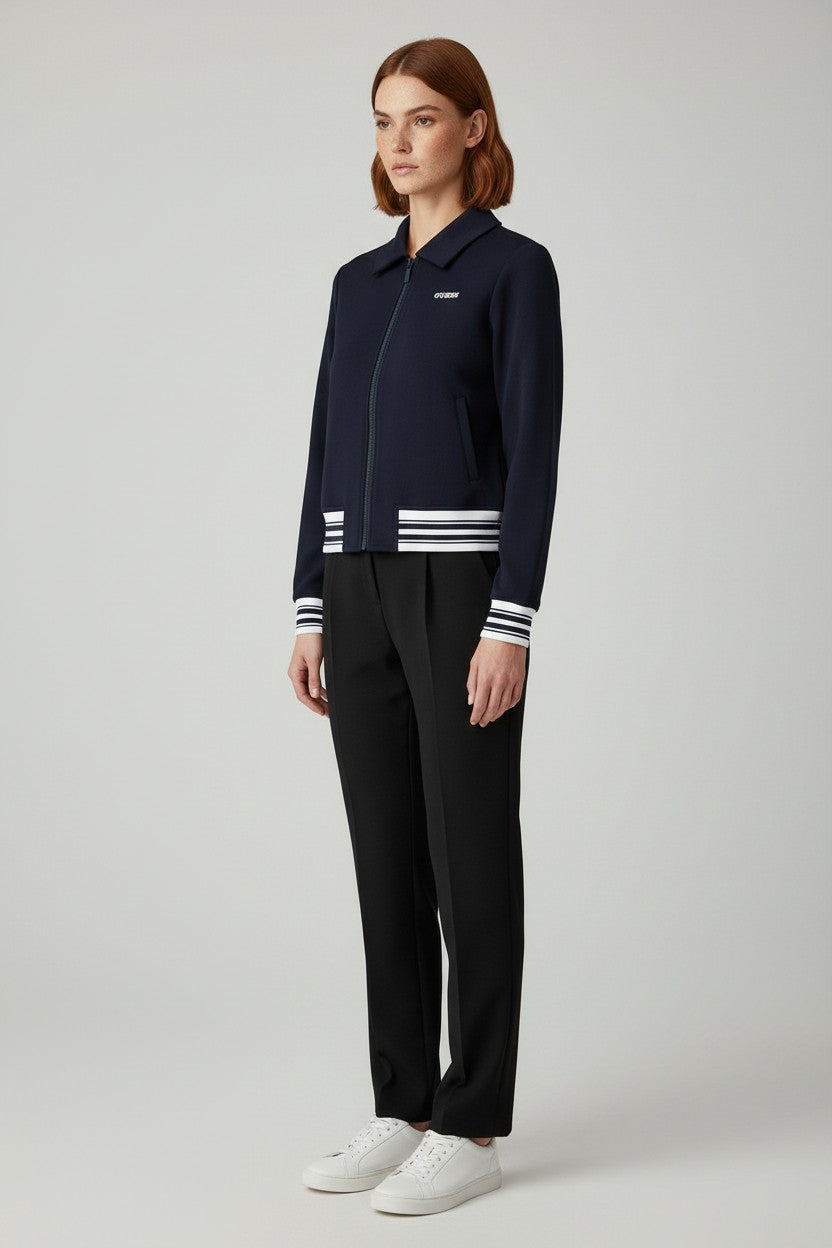 Guess Damen Bomberjacke Blau Größe S