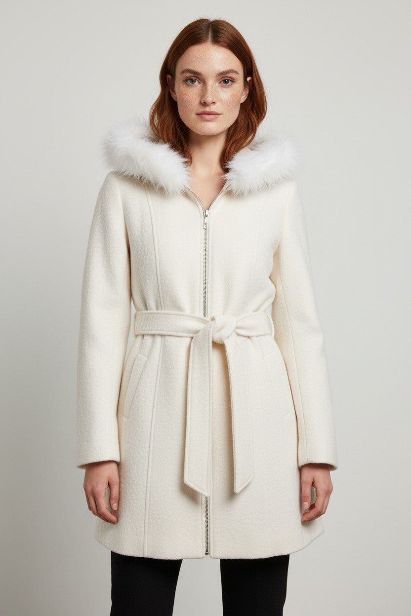 Guess Damen Mantel Beige Größe M
