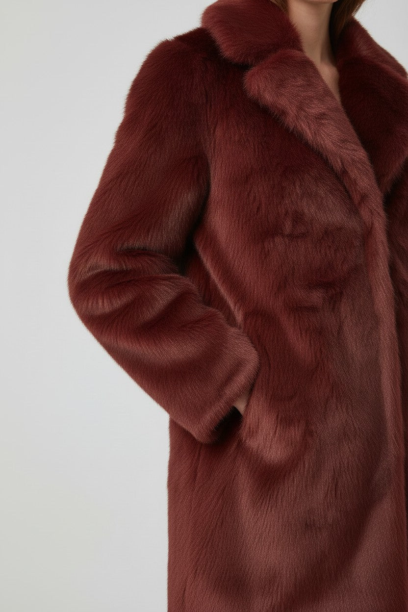 Guess Damen Winterjacke Rot Größe M