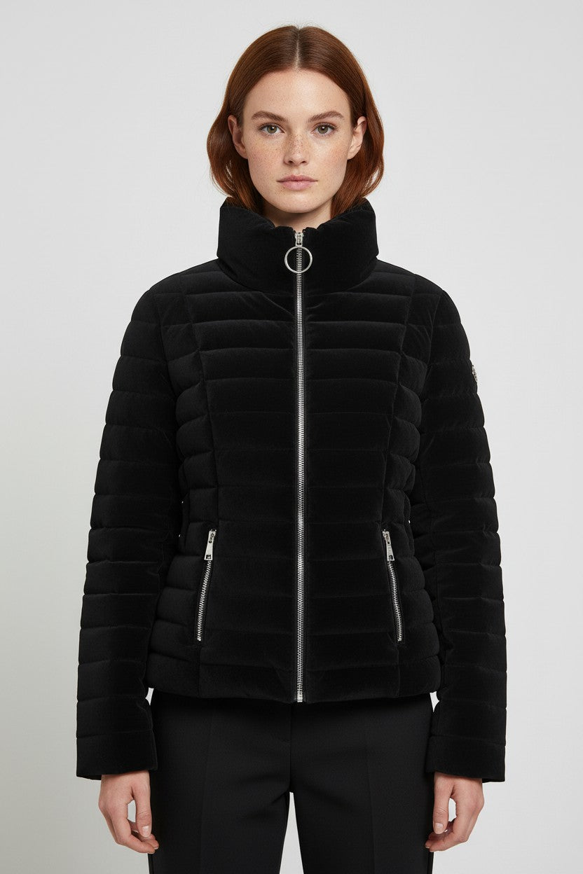 Guess Damen Winterjacke Schwarz Größe L