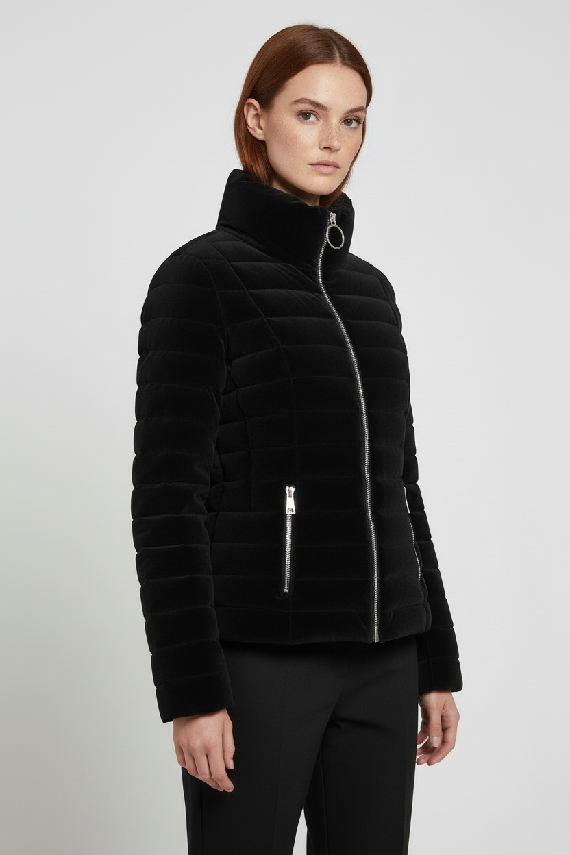 Guess Damen Winterjacke Schwarz Größe L