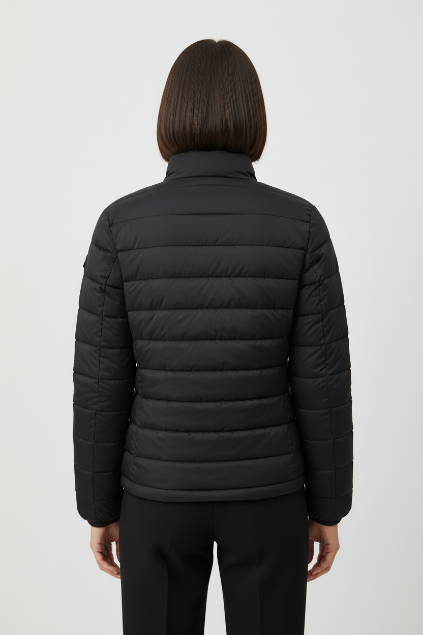 Guess Damen Winterjacke Schwarz Größe L
