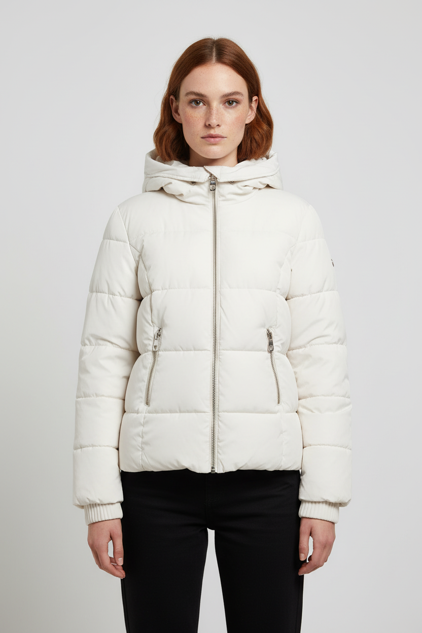 Guess Damen Winterjacke Weiß Größe M