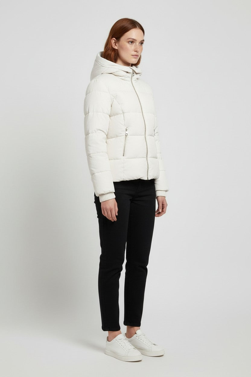 Guess Damen Winterjacke Weiß Größe M