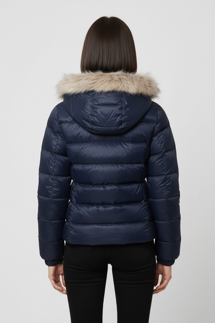 Tommy Hilfiger Damen Daunenjacke Blau Größe XL